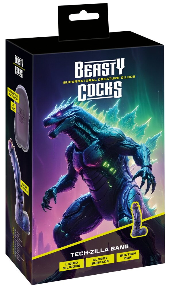 Dildo "Tech-Zilla Bang" med sugekop