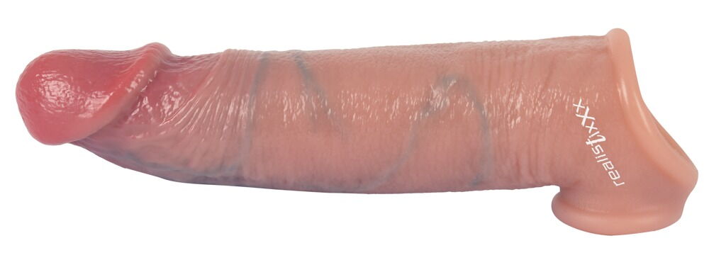 Penishylster "RealSleeve Extension“ med testikelring