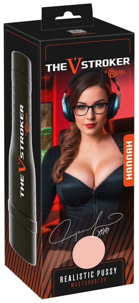 Masturbator "The V-Stroker Hannah" med naturtro udseende