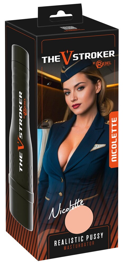 Masturbator "The V-Stroker Nicolette" med naturtro udseende