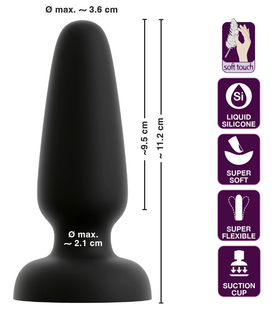 Analplug af flydende silikone