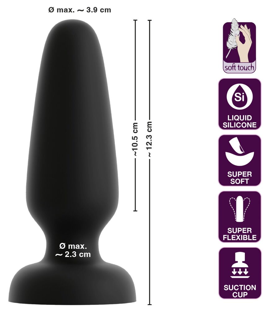 Analplug af flydende silikone