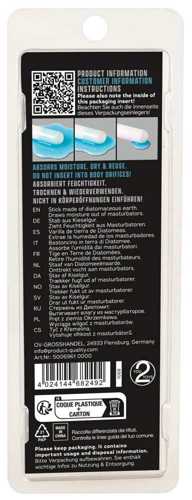 Tørrepind til masturbatorer og sleeves