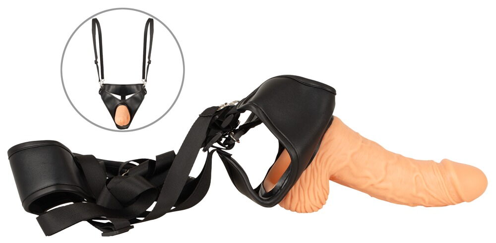 Strap-on med hul dildo