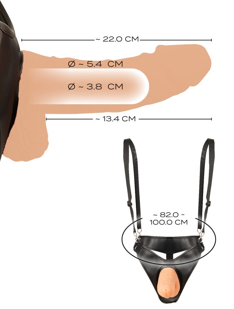 Strap-on med hul dildo