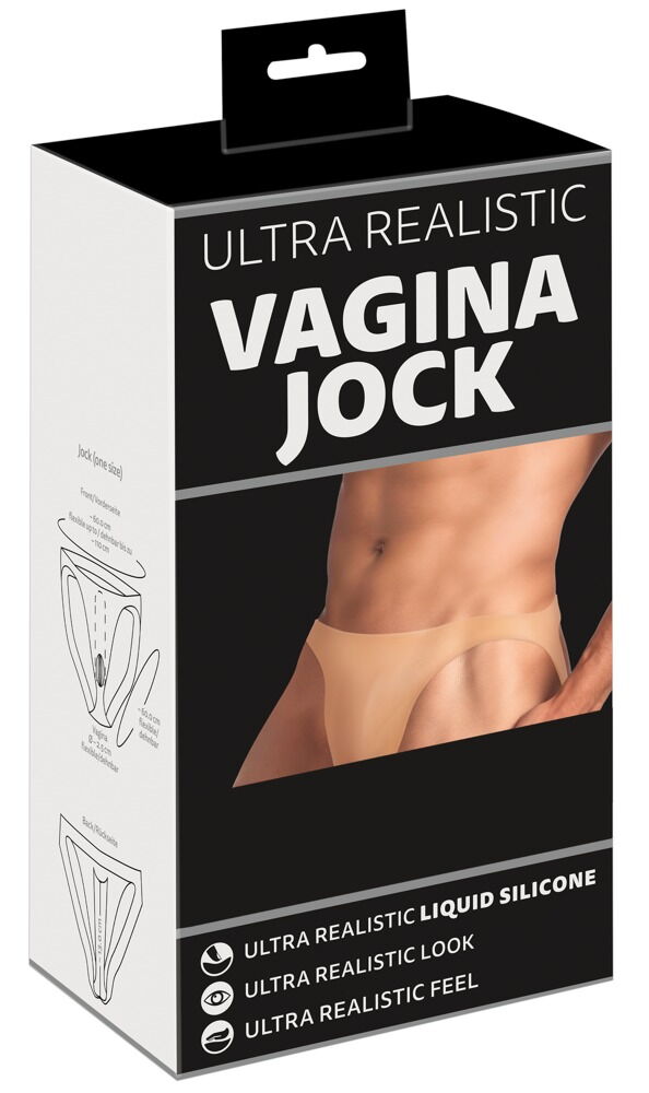 Silikone-jock "Ultra Realistic“ med vulva og vagina