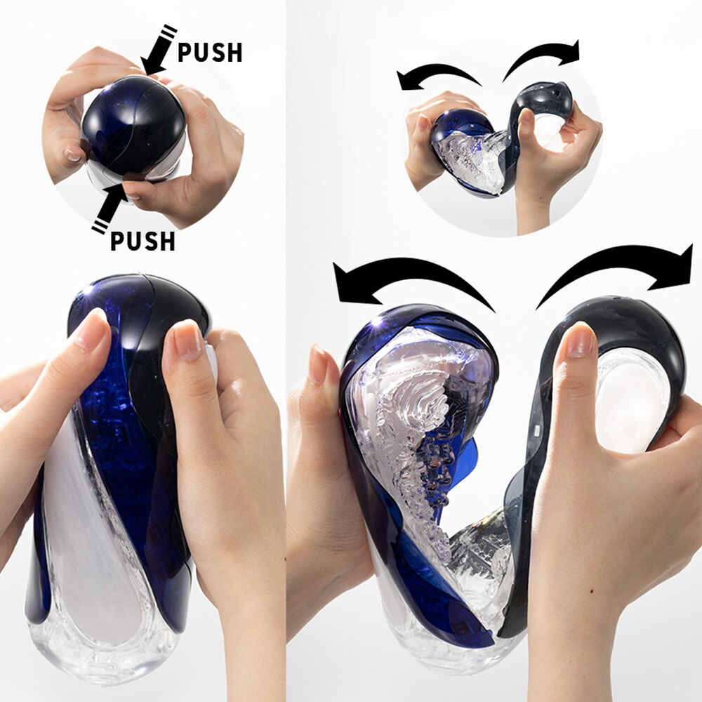 Masturbator "Flip 360" i intensivt spiralformet drejedesign