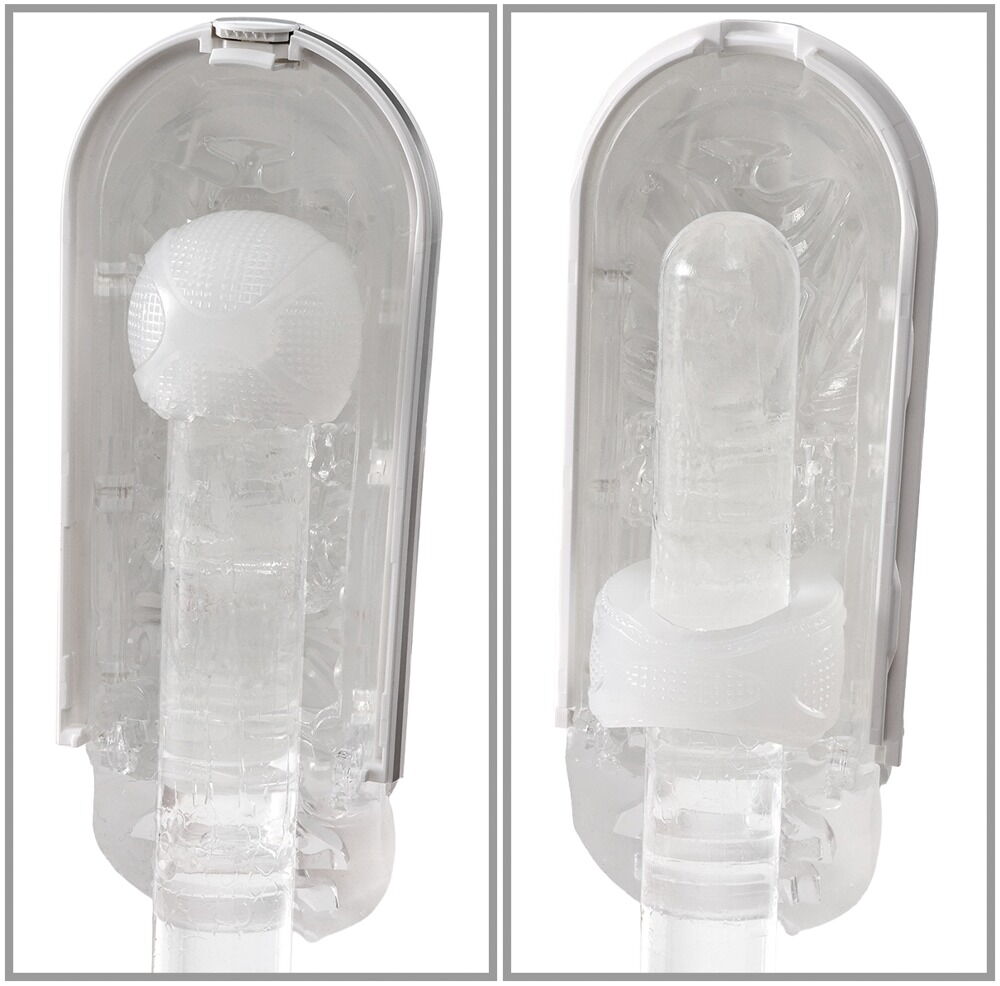 Masturbator "Flip Flexy" med Flexible Shell med godt greb hele vejen rundt