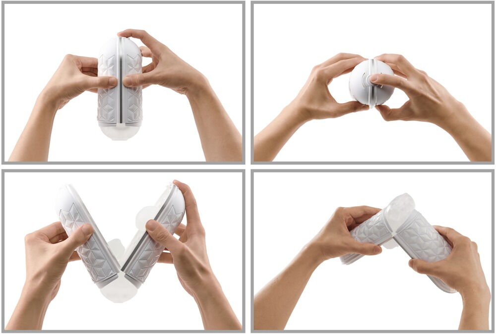 Masturbator "Flip Flexy" med Flexible Shell med godt greb hele vejen rundt