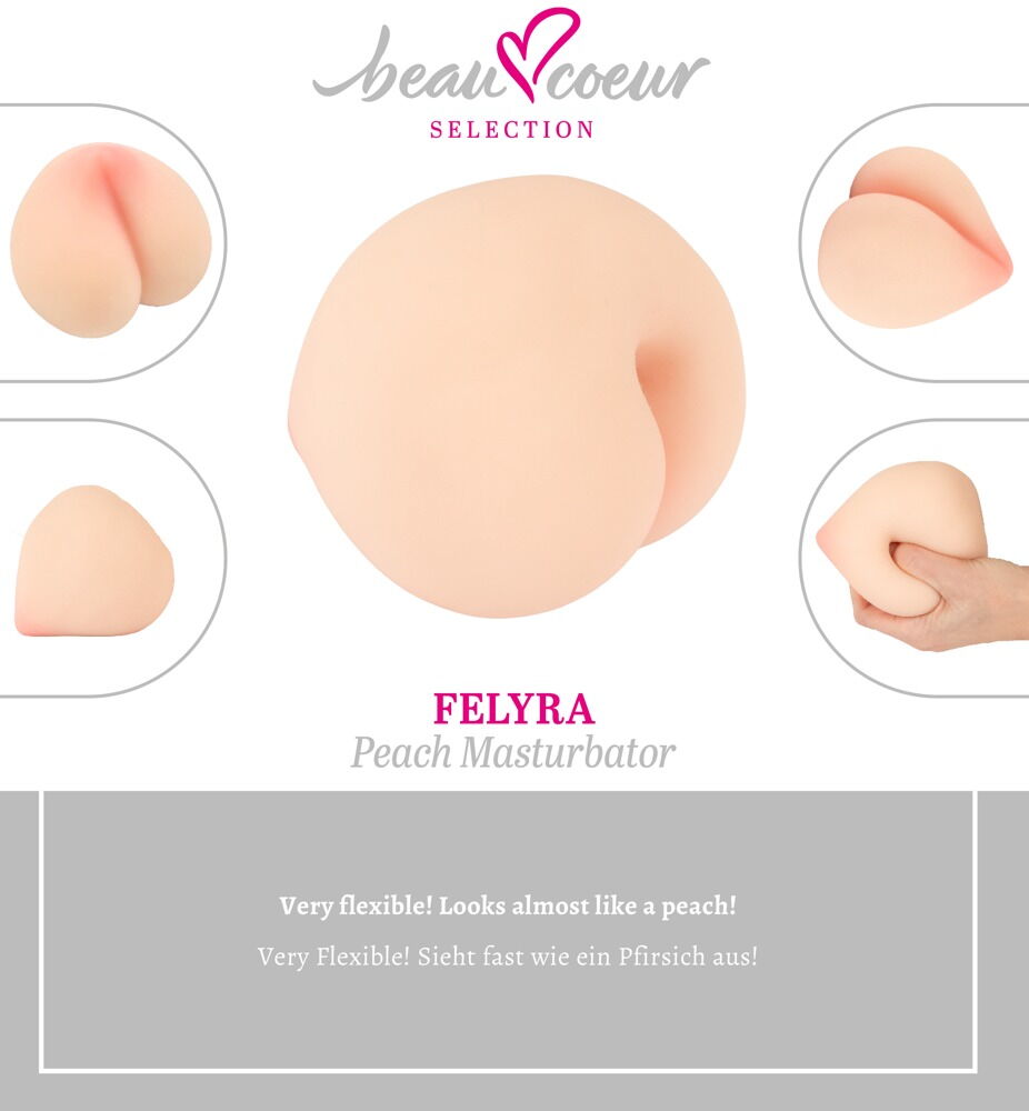 Masturbator "FELYRA" i fersken-design