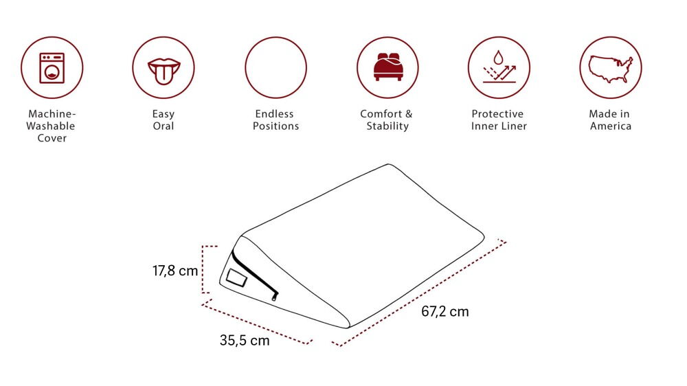 Sexpude "Super Wedge", ekstra bred