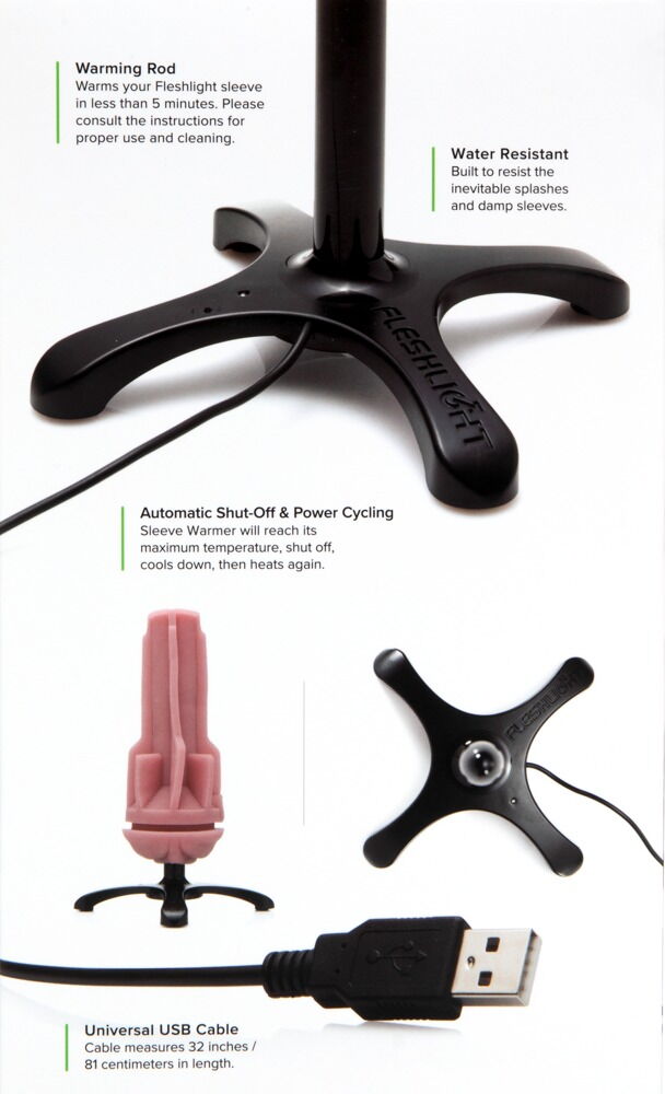 Varmestav "Sleeve Warmer" til Fleshlight-masturbatorer