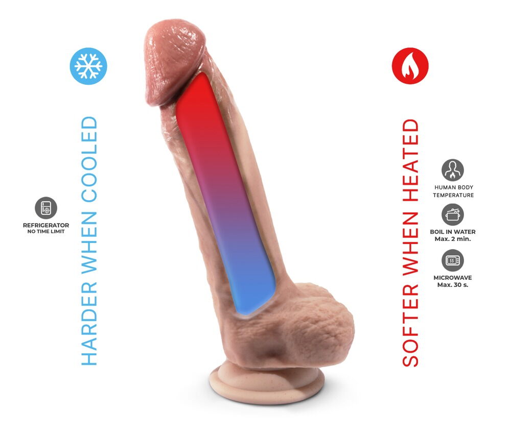 Naturdildo "Model 1 Premium Real Skin" med sugekop
