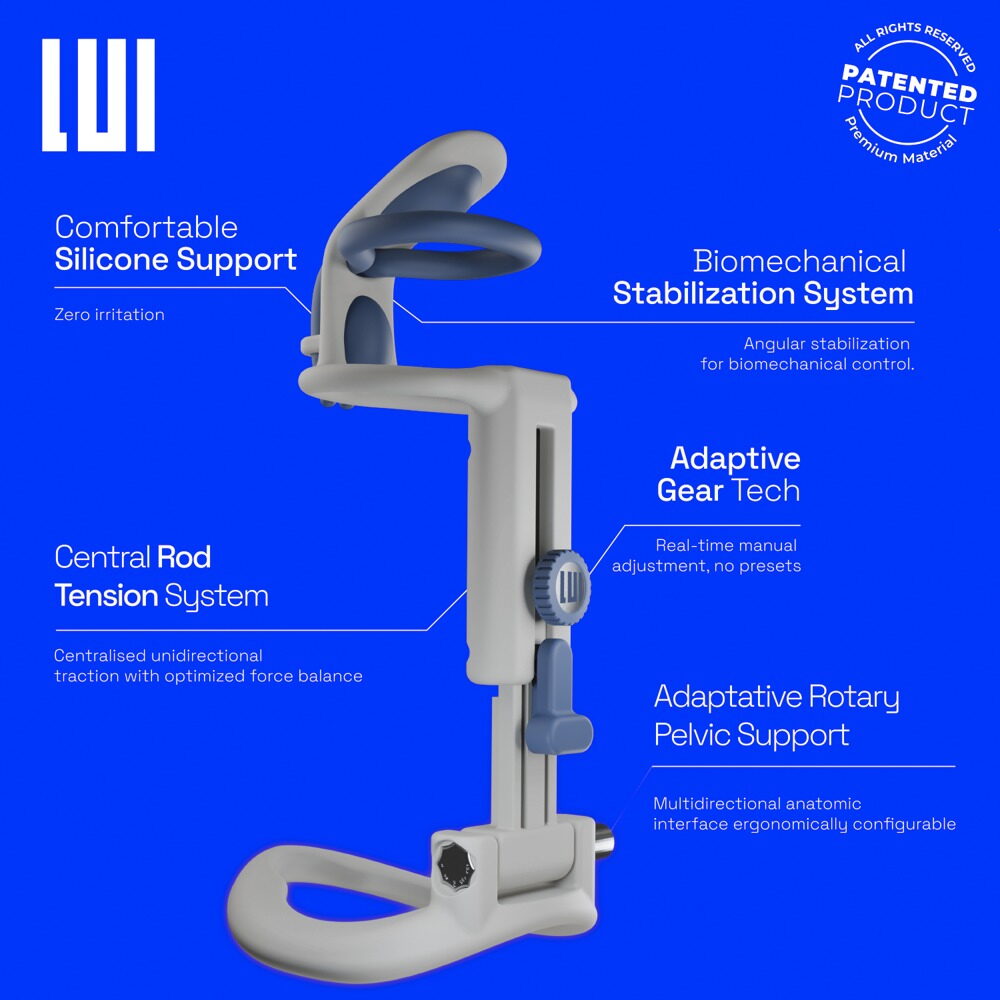 Penisstrækker "LUI MAXTENDER” til blid penisforlængelse