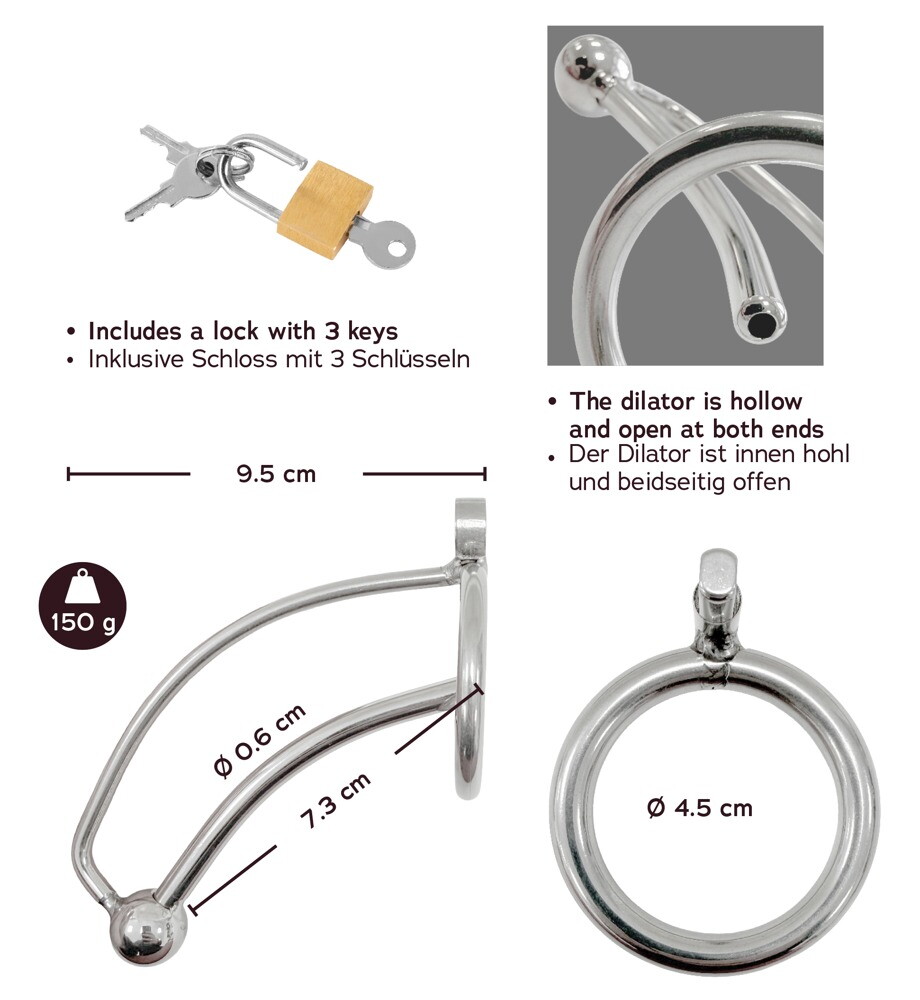 Penisbur med hul dilator