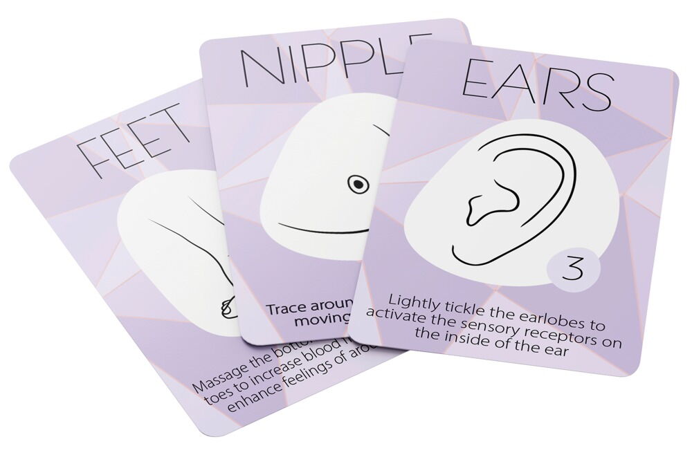 Vibrator Racy Special Edition inklusive kortspil og satin-tørklæde