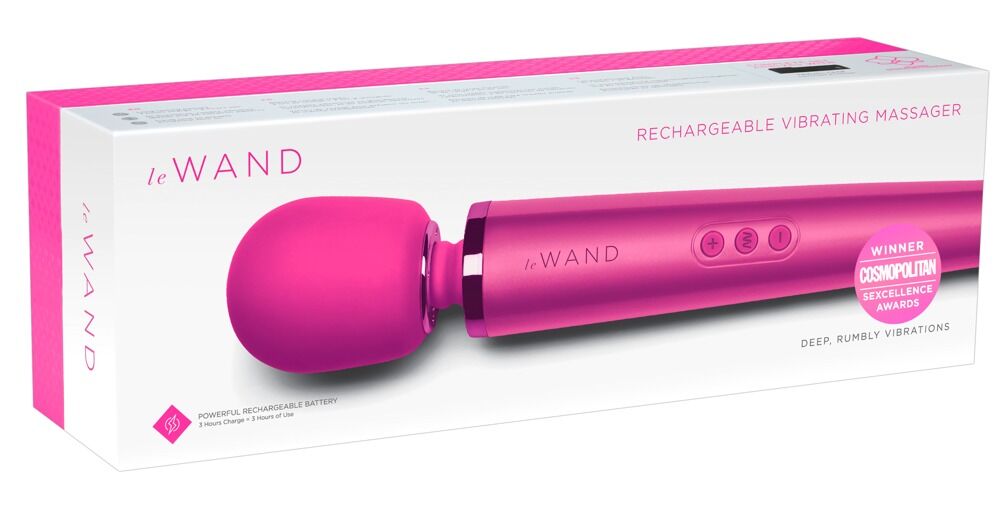 Massagestav "le Wand", 20 vibrationstilstande, 10 hastigheder