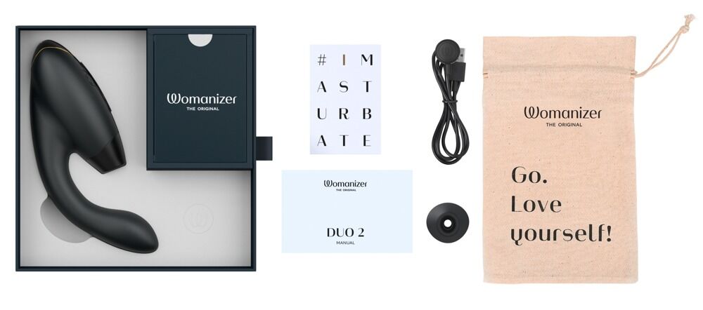 Pulsator "Womanizer DUO 2" med G-punktsvibrator