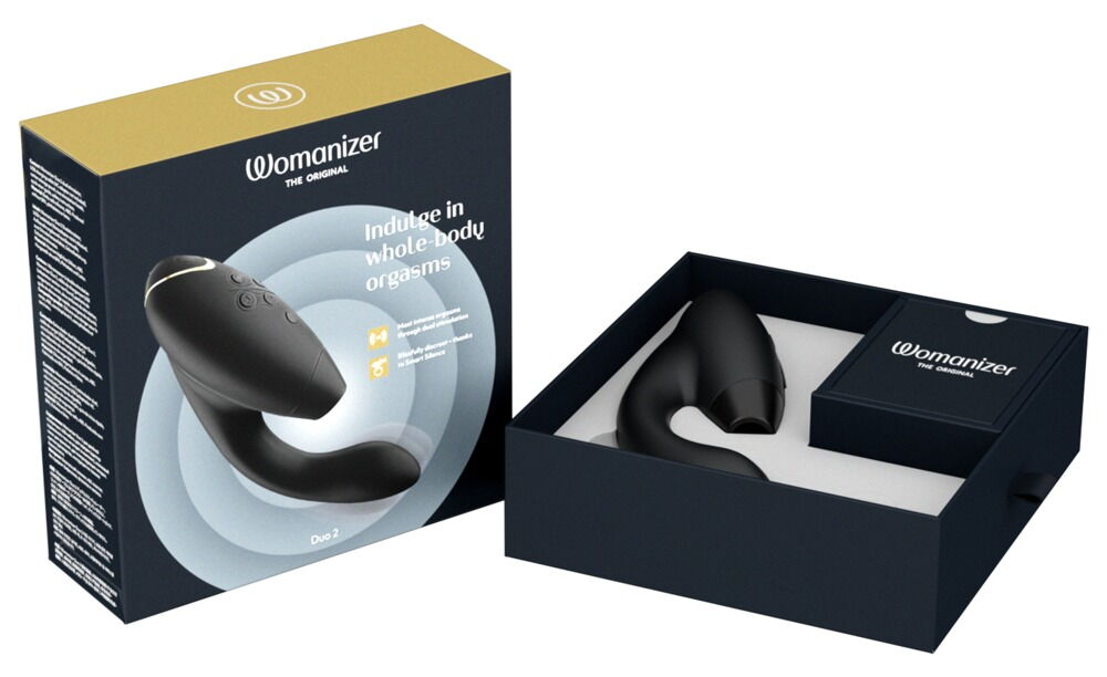 Pulsator "Womanizer DUO 2" med G-punktsvibrator