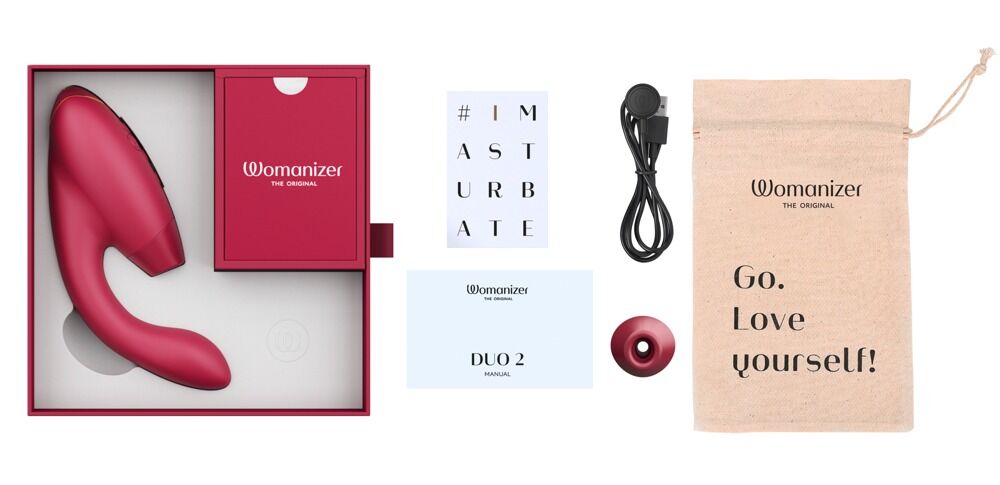 Pulsator "Womanizer DUO 2" med G-punktsvibrator