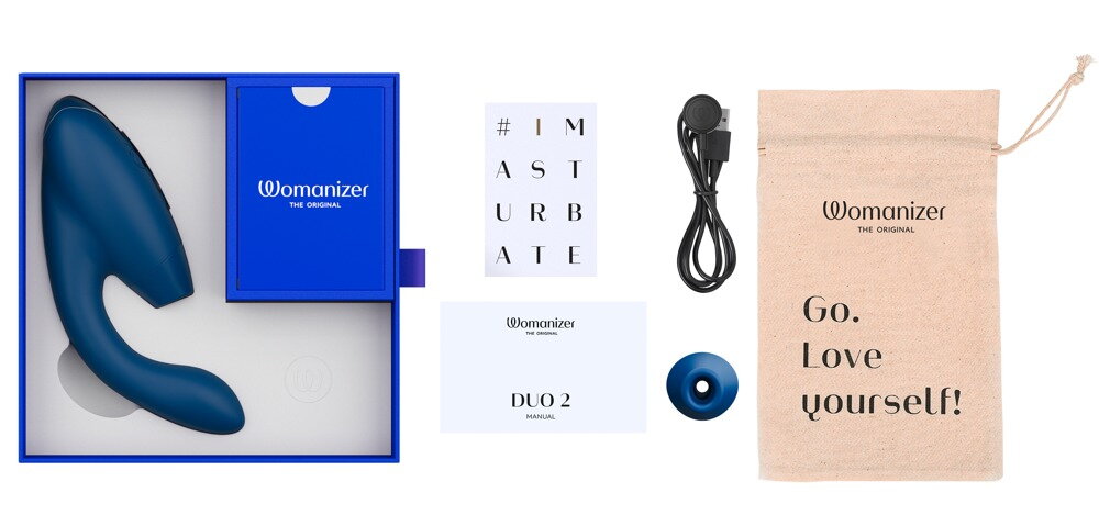 Pulsator "Womanizer DUO 2" med G-punktsvibrator