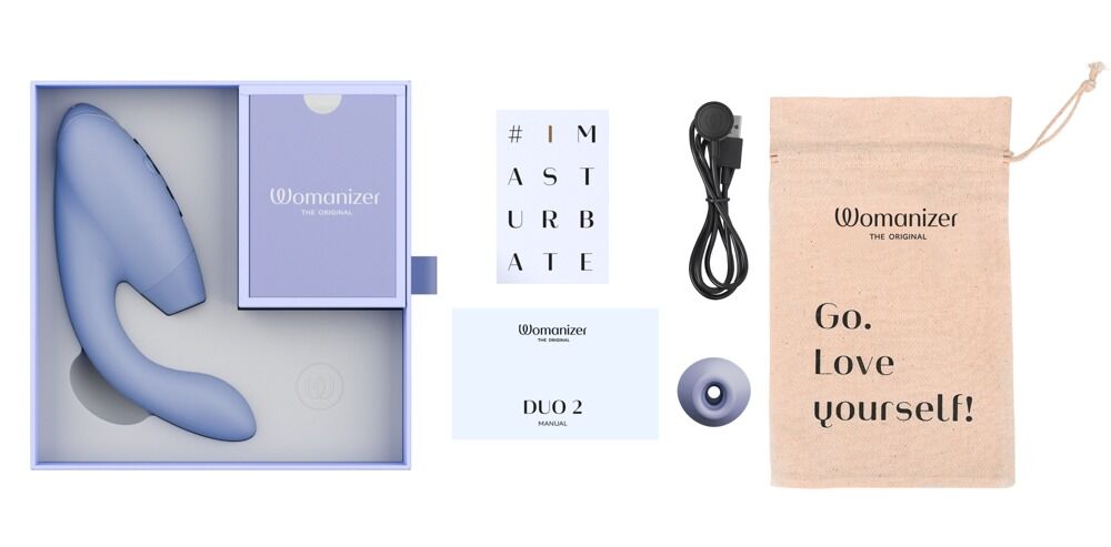 Pulsator "Womanizer DUO 2" med G-punktsvibrator