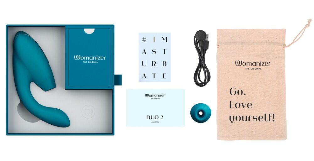 Pulsator "Womanizer DUO 2" med G-punktsvibrator