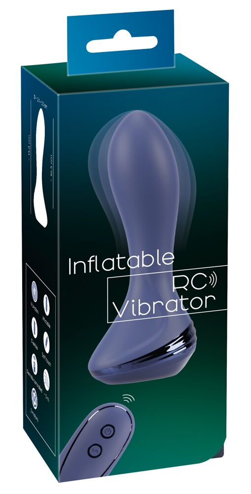 "Oppustelig RC-vibrator" med automatisk pumpefunktion via fjernbetjening