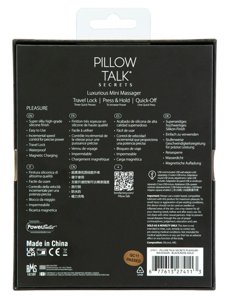 Pleasure" massagestav i diskret rejseformat