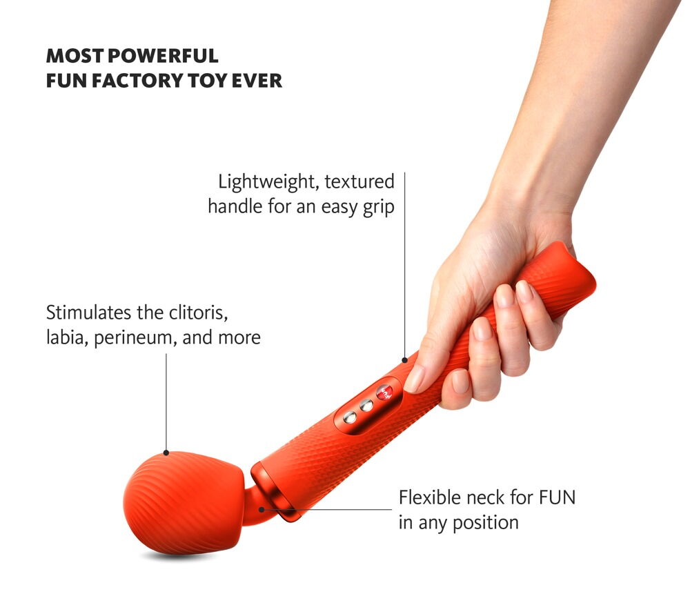 "VIM" massagestav med Weighted Rumble-teknologi for dybe vibrationer