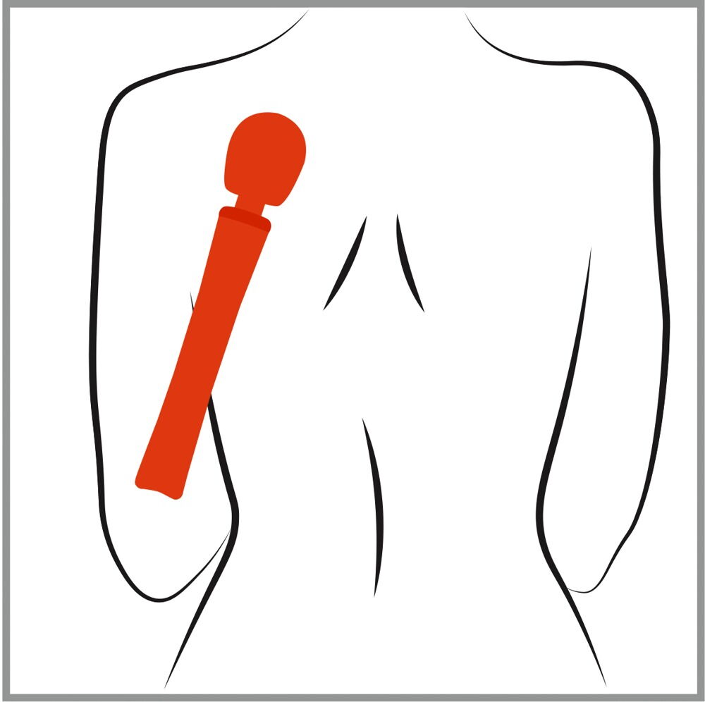 "VIM" massagestav med Weighted Rumble-teknologi for dybe vibrationer
