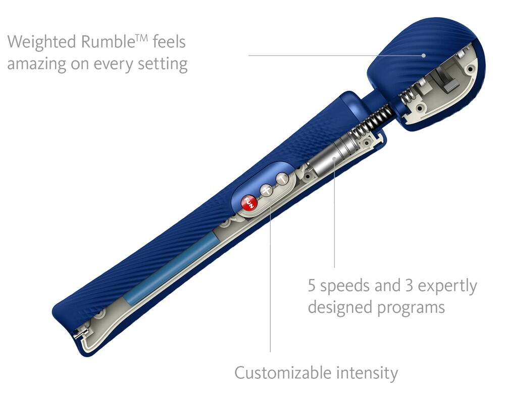 "VIM" massagestav med Weighted Rumble-teknologi for dybe vibrationer