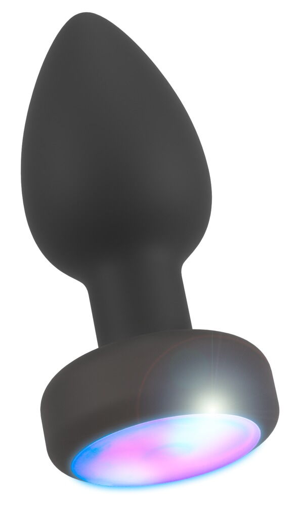 Analvibrator "RC Flashing Butt Plug" med flimrende LED-lys