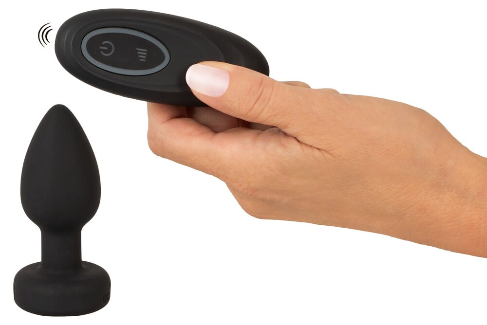 Analvibrator "RC Flashing Butt Plug" med flimrende LED-lys