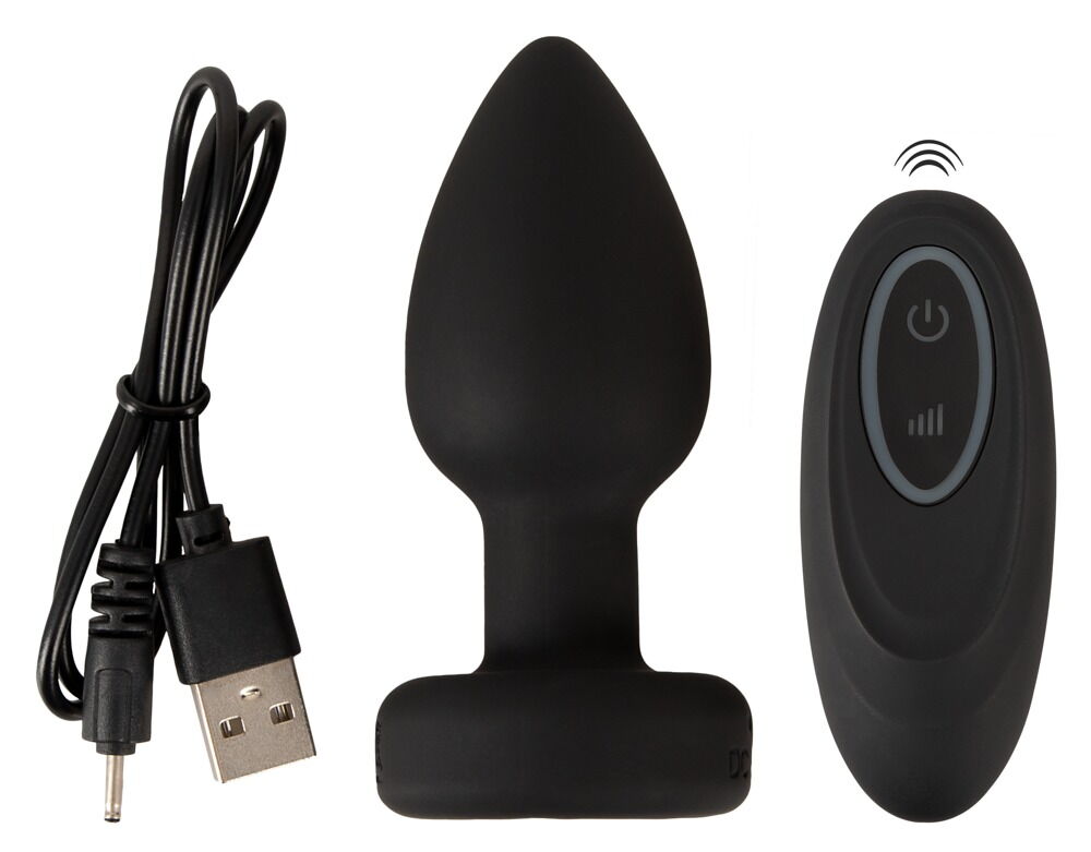 Analvibrator "RC Flashing Butt Plug" med flimrende LED-lys
