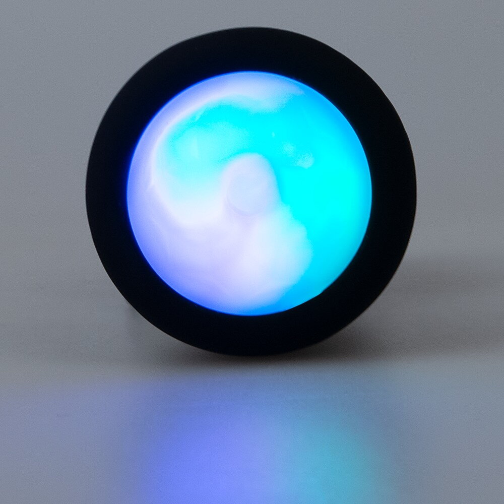 Analvibrator "RC Flashing Butt Plug" med flimrende LED-lys