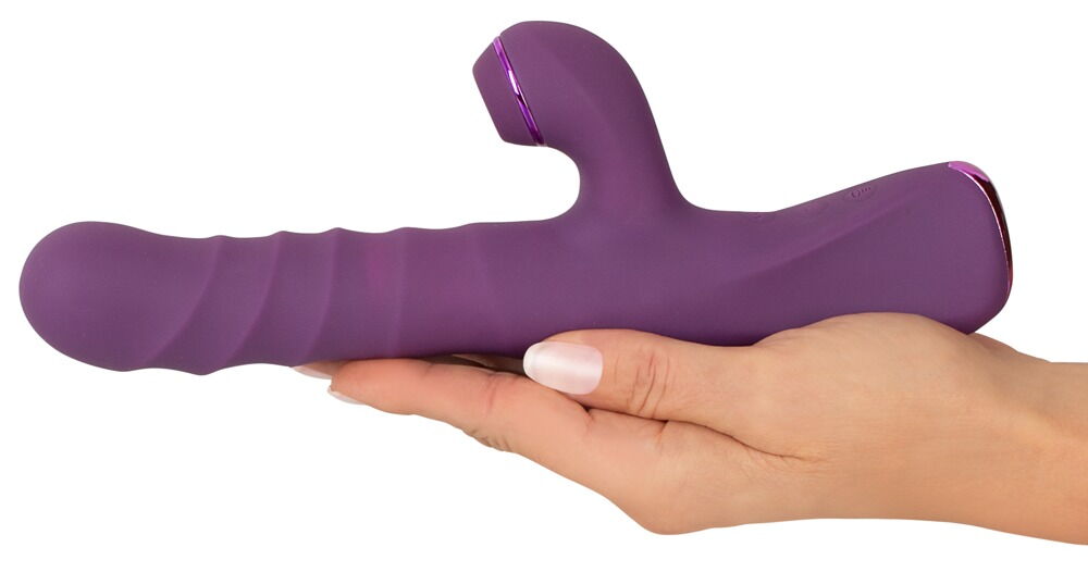 Rabbitvibrator med stød- og bankefunktion