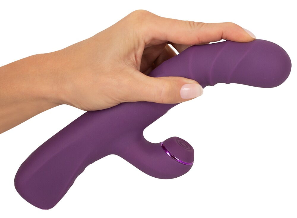 Rabbitvibrator med stød- og bankefunktion