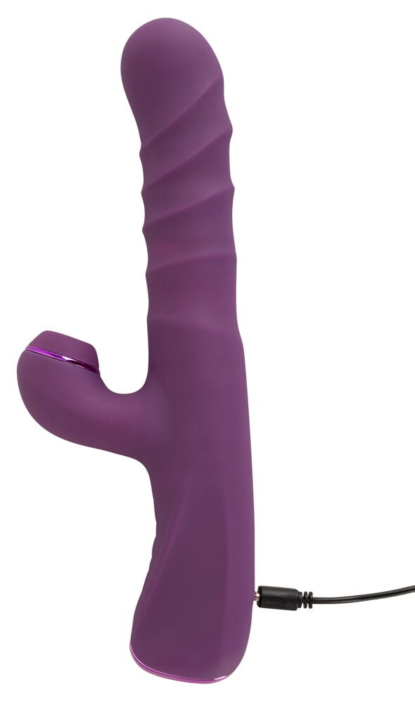 Rabbitvibrator med stød- og bankefunktion