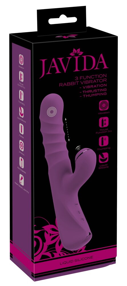 Rabbitvibrator med stød- og bankefunktion