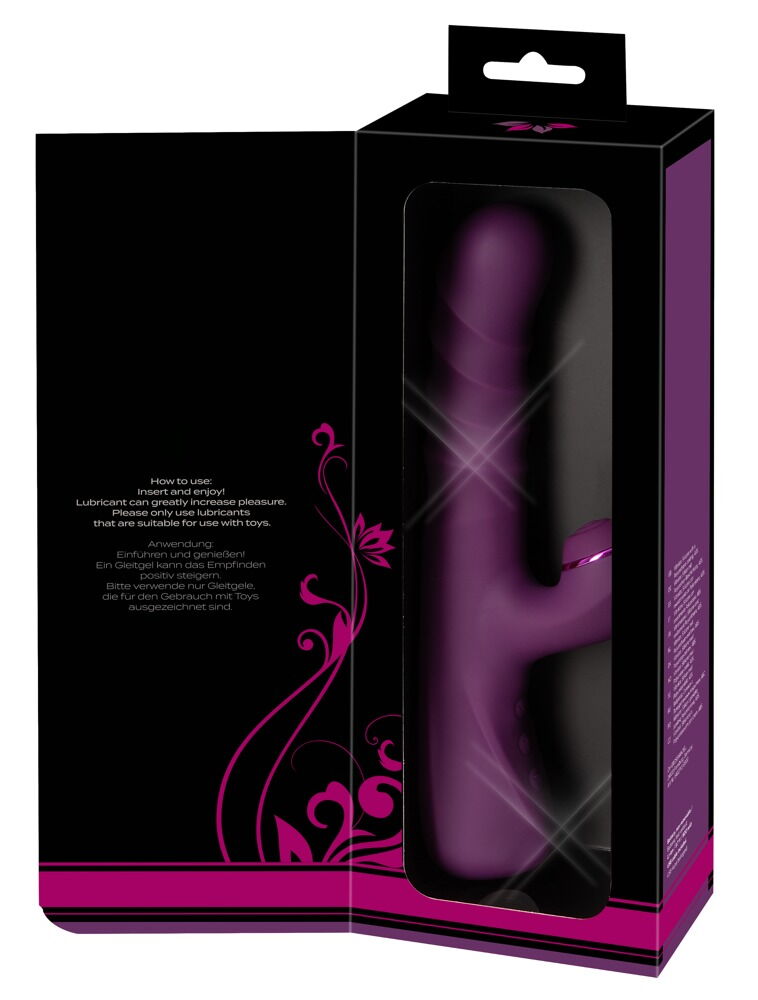 Rabbitvibrator med stød- og bankefunktion