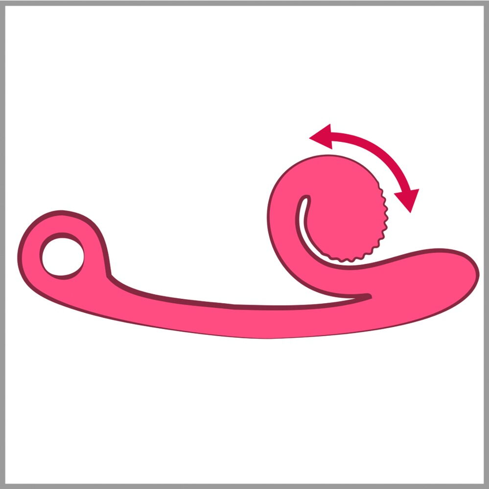 Vibrator "SVibe Curve" med 2 motorer til 600 vibrationskombinationer