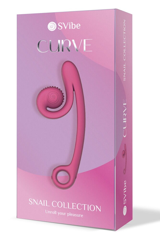 Vibrator "Snail Vibe Curve" med 2 motorer til 600 vibrationskombinationer