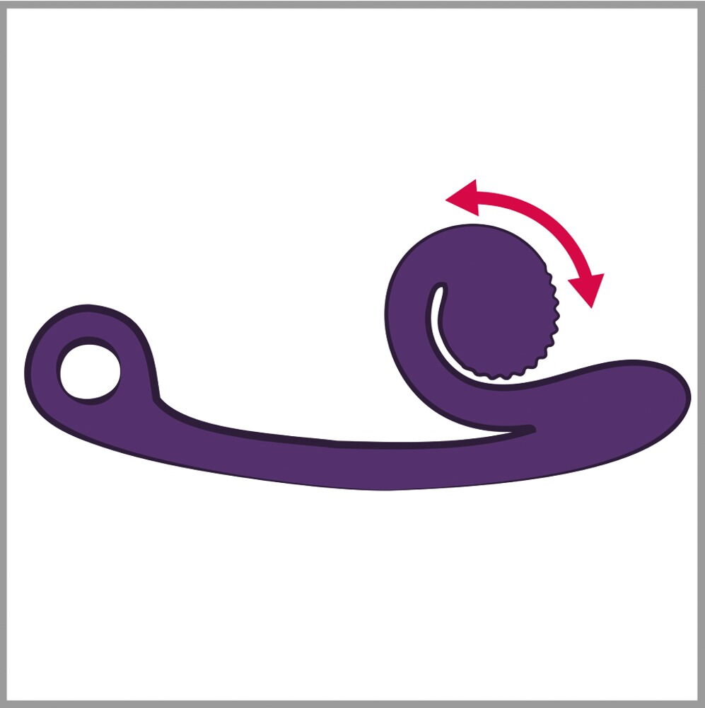 Vibrator "SVibe Curve" med 2 motorer til 600 vibrationskombinationer