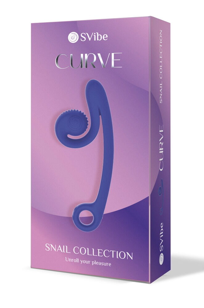 Vibrator "Snail Vibe Curve" med 2 motorer til 600 vibrationskombinationer