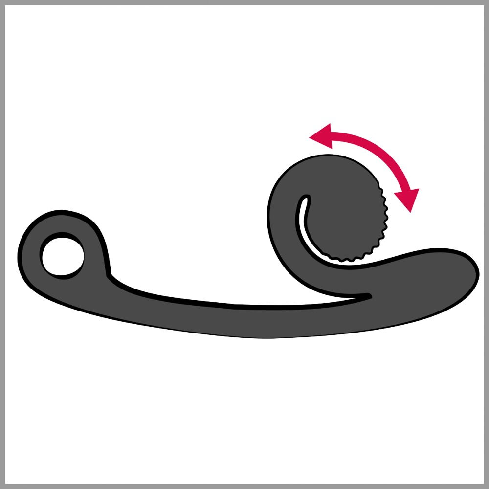 Vibrator "SVibe Curve" med 2 motorer til 600 vibrationskombinationer