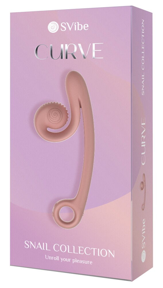 Vibrator "Snail Vibe Curve" med 2 motorer til 600 vibrationskombinationer