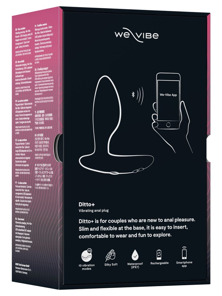 Vibro anal plug "Ditto+" med universal fjernbetjening, der også kan styres via app