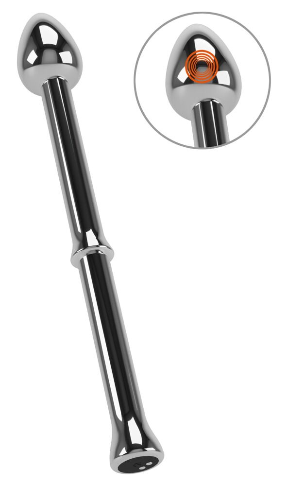 Prostata-vibrator "Metal Milking Stick" med 10 vibrationsindstillinger