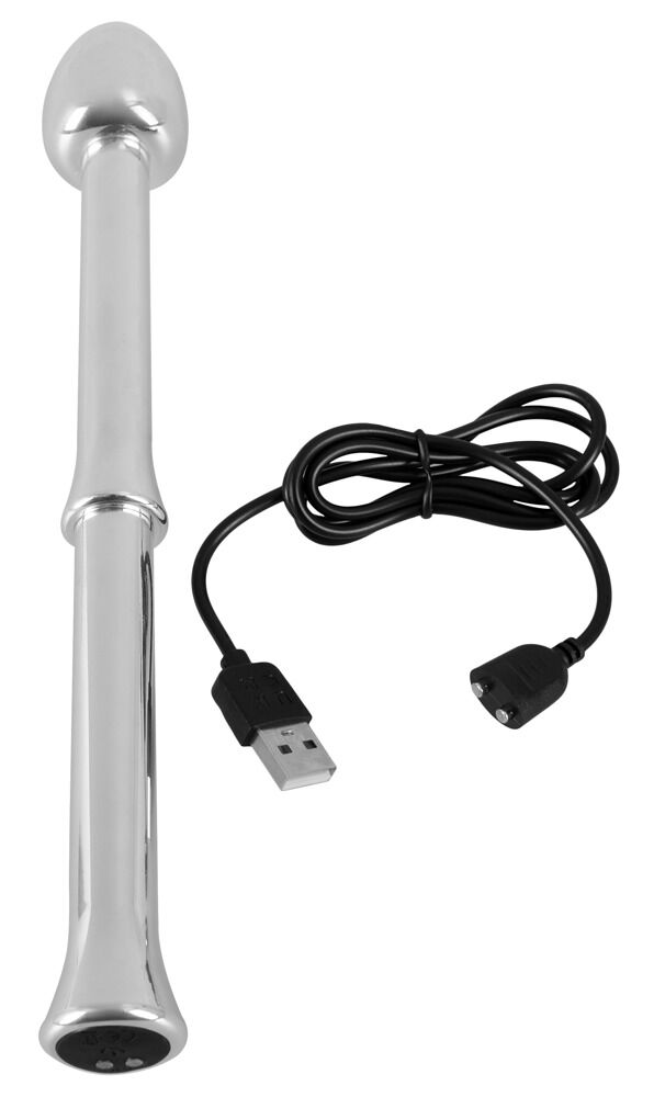 Prostata-vibrator "Metal Milking Stick" med 10 vibrationsindstillinger